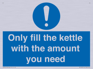 Only fill the kettle with the amount you need